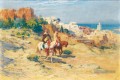 Deux chevaux à Alger Frederick Arthur Bridgman Arabe